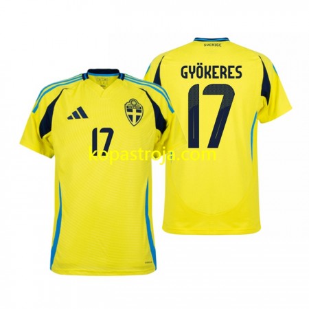 Billiga Fotbollströjor Sverige Viktor Gyokeres 17 Hemma tröja 2024 Kortärmad